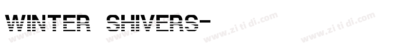 winter shivers字体转换